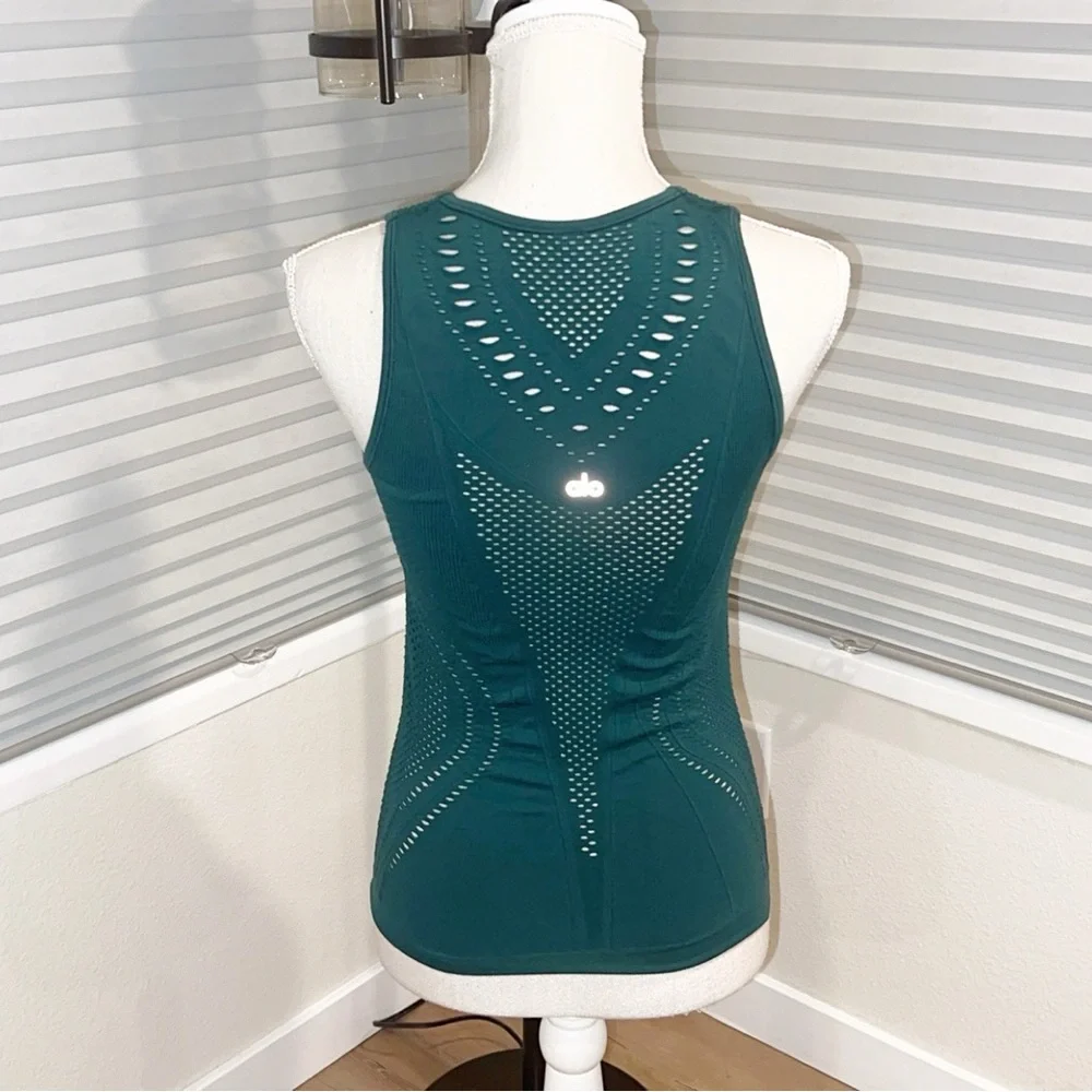 ALO YOGA Lark Perforated Tank Top